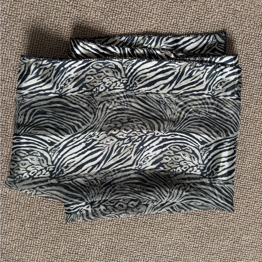 Zebra Print Scarf